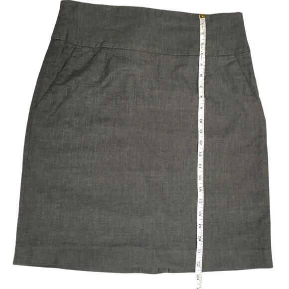 Banana Republic Pencil Skirt Straight Grey Wool Blend Women's 14 Career Work - Picture 6 of 9